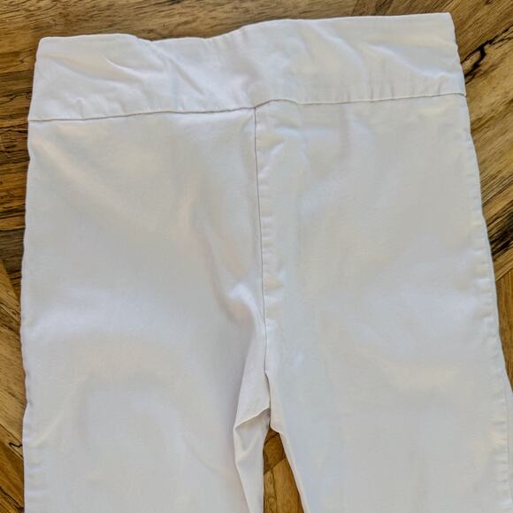 Pure Amici, Premium Activewear Slim Fit Bright White Pull Up Pant, Women's Small - Picture 7 of 9